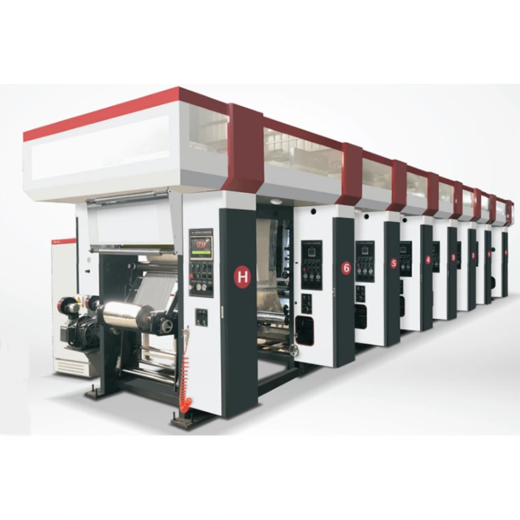 3-12 màu Máy in ống đồng tự động được vi tính hóa Động cơ ba vectơ