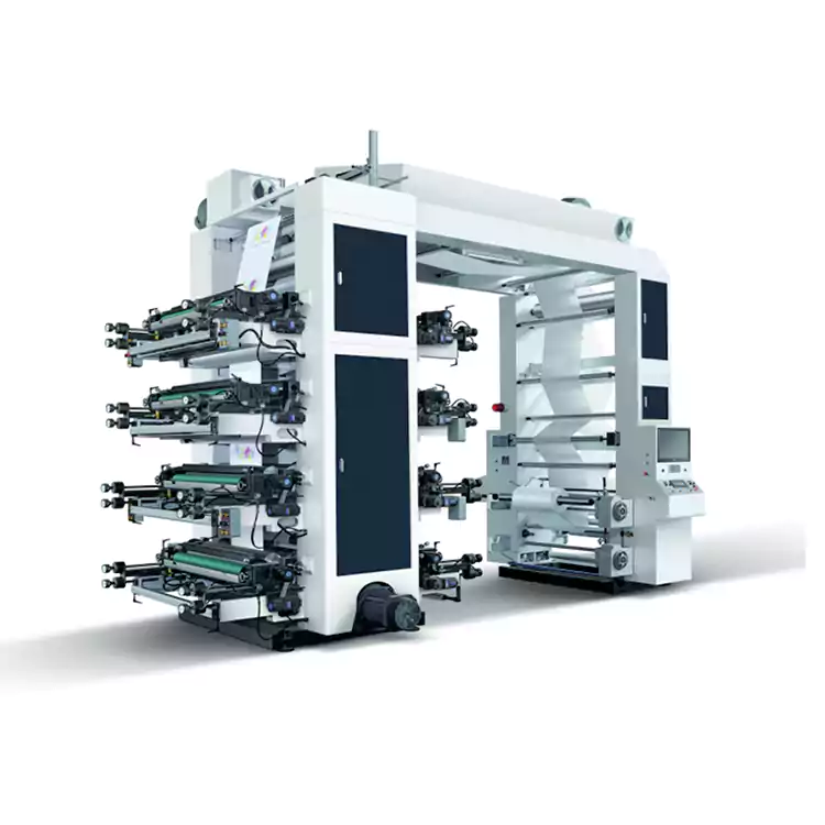 Máy làm túi giấy Flexographic 8 màu Máy in Flexo