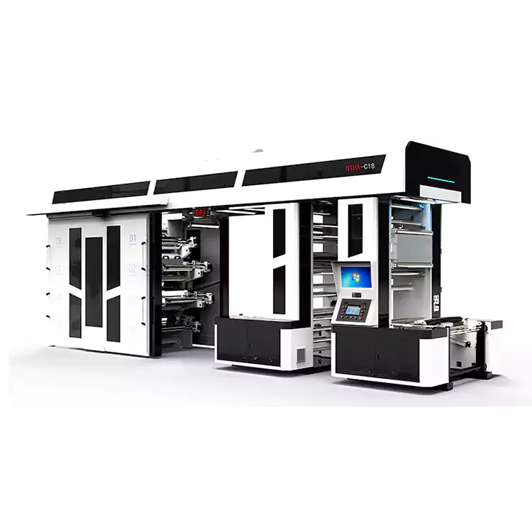 Máy in Flexographic 8 màu được tùy chỉnh để in túi mua sắm